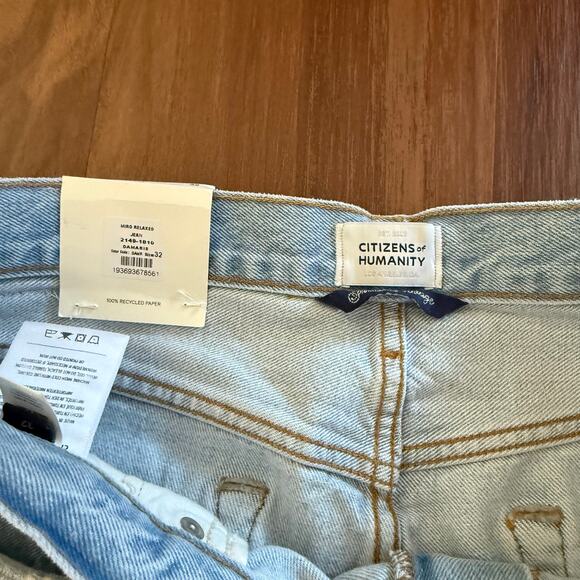 NWT Citizens of Humanity Miro Relaxed Jean in Damaris Wash Sz 32 Barrel Ankle - Picture 12 of 15